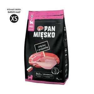 Fodder PAN MIĘSKO XS Veal 9 kg