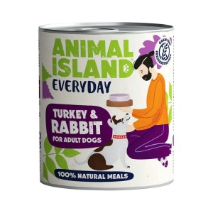 Alimentation humide ANIMAL ISLAND Everyday Turkey Dinde 800 g