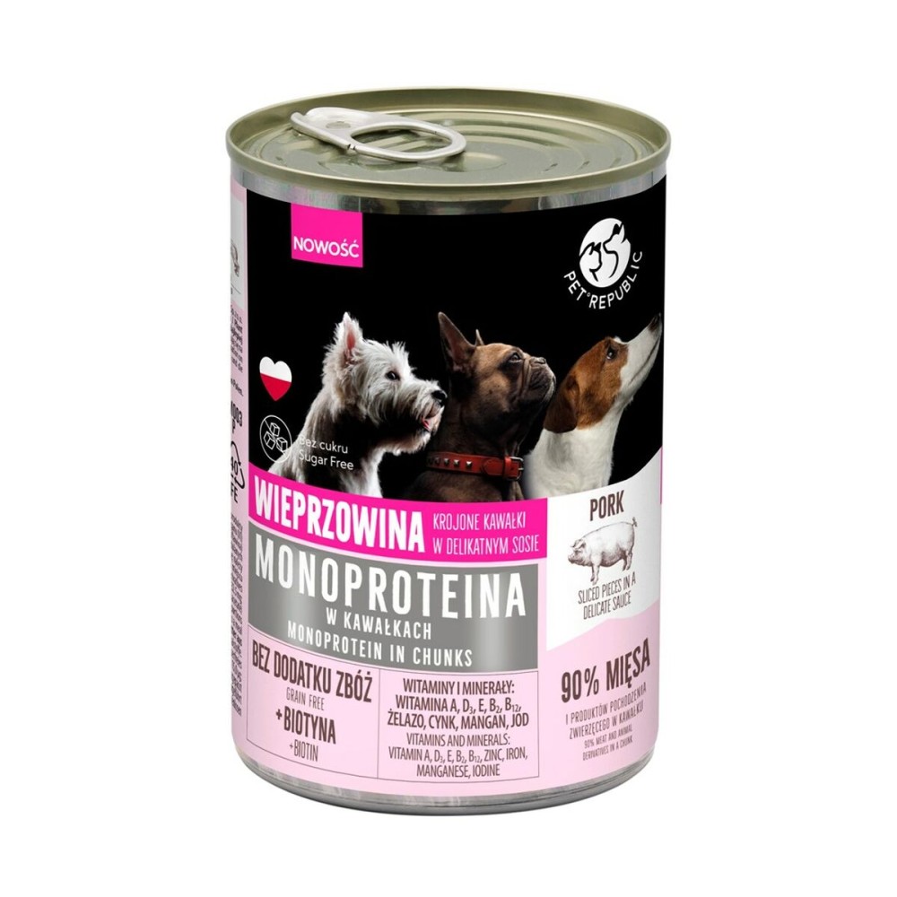 Alimentation humide PETREPUBLIC Monoprotein Cochon 100 g