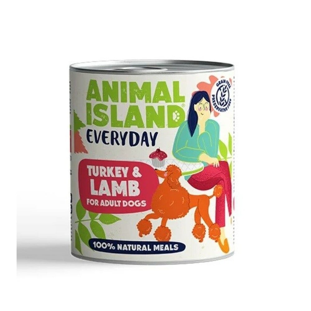 Alimentation humide ANIMAL ISLAND Everyday Turkey Dinde 800 g