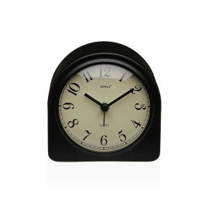 Horloge de table Versa Luxa Noir Plastique 5,8 x 10 x 10 cm