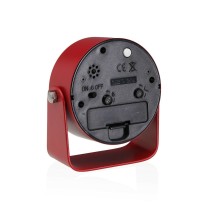 Table clock Versa Alura Red Plastic 4,1 x 10 x 10 cm