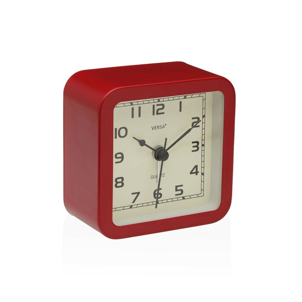 Horloge de table Versa Alvo Rouge Plastique 4,5 x 8,5 x 8,5 cm