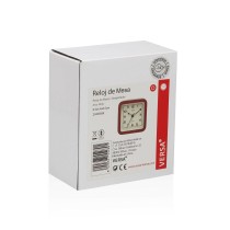 Horloge de table Versa Alvo Rouge Plastique 4,5 x 8,5 x 8,5 cm