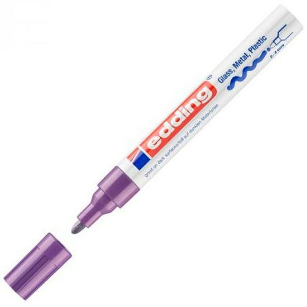 Permanent marker Edding Violet 2-4 mm (10 Units)