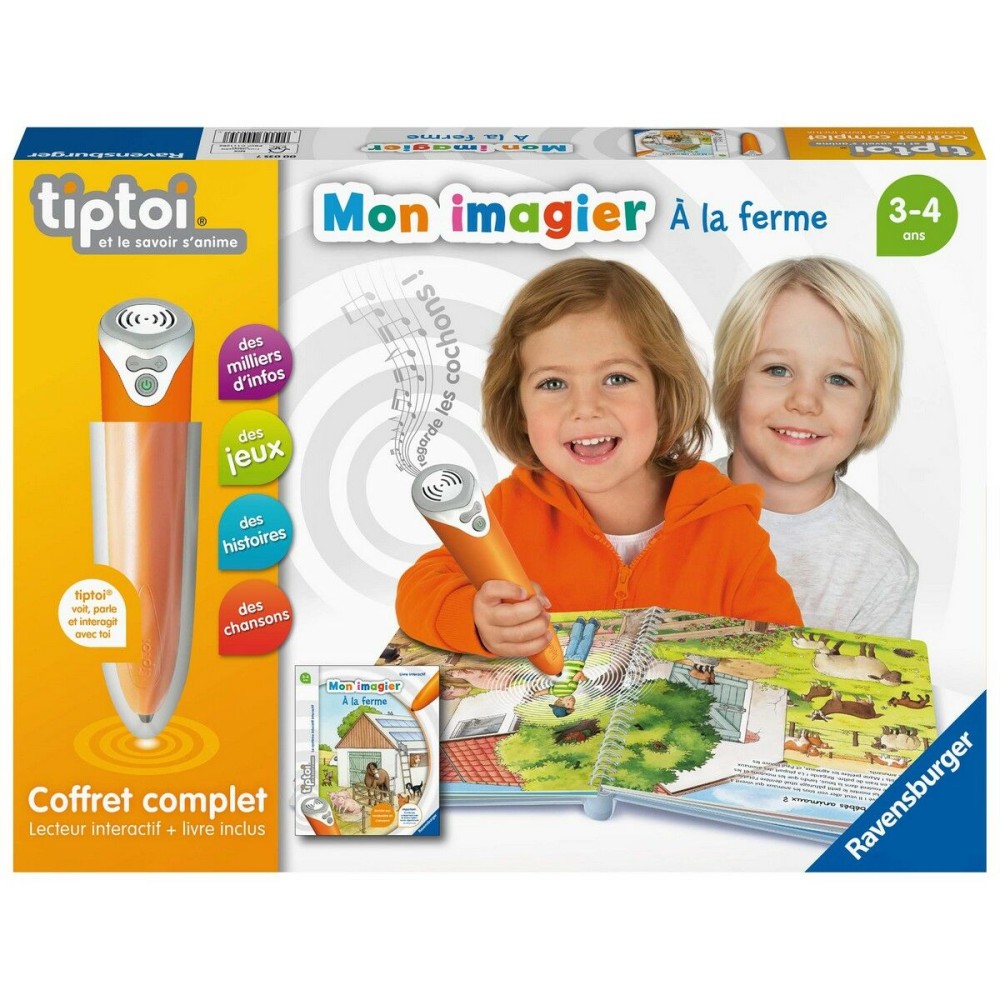 Livre interactif pour enfants Ravensburger Complete interactive reader box + Book Imagier At the farm Tiptoi (FR)