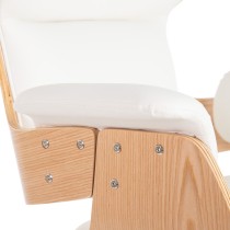 Fauteuil Blanc Naturel 68 x 62 x 85 cm