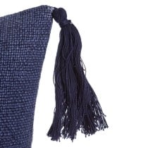 Cushion MEDITERRANEO Navy Blue Polyester Tassels 45 x 10 x 45 cm