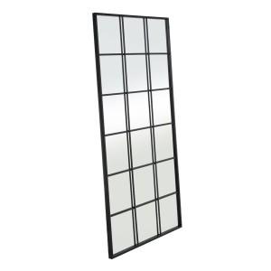 Wandspiegel Schwarz Fenster 90 x 3 x 180 cm