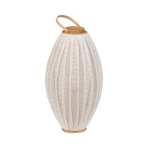 Lanterne Beige Naturel Bambou Verre 38 x 38 x 70 cm