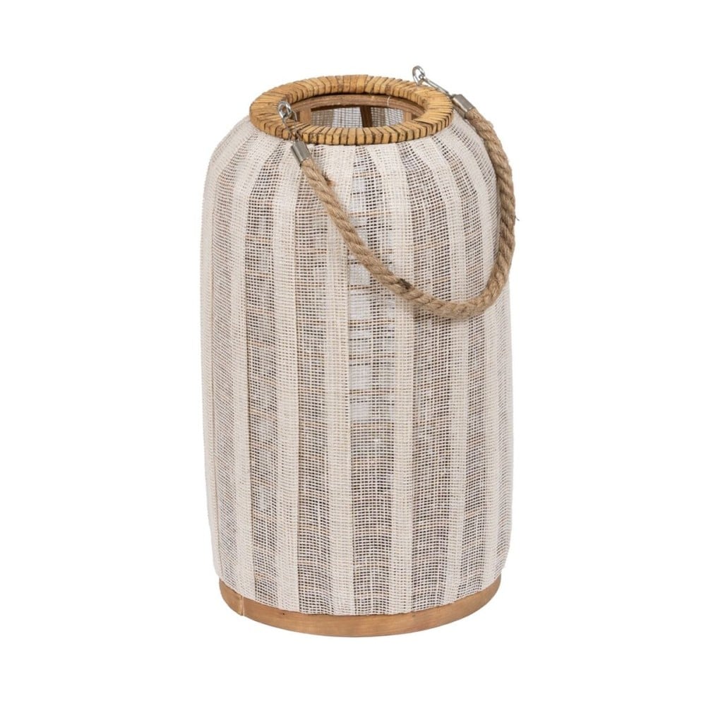 Lantern Beige Natural Bamboo Crystal 22 x 22 x 38 cm