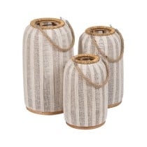 Lantern Beige Natural Bamboo Crystal 22 x 22 x 38 cm