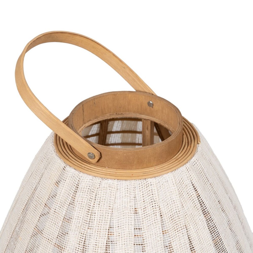 Lantern Beige Natural Bamboo Crystal 38 x 38 x 70 cm