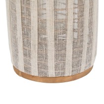 Lanterne Beige Naturel Bambou Verre 22 x 22 x 38 cm