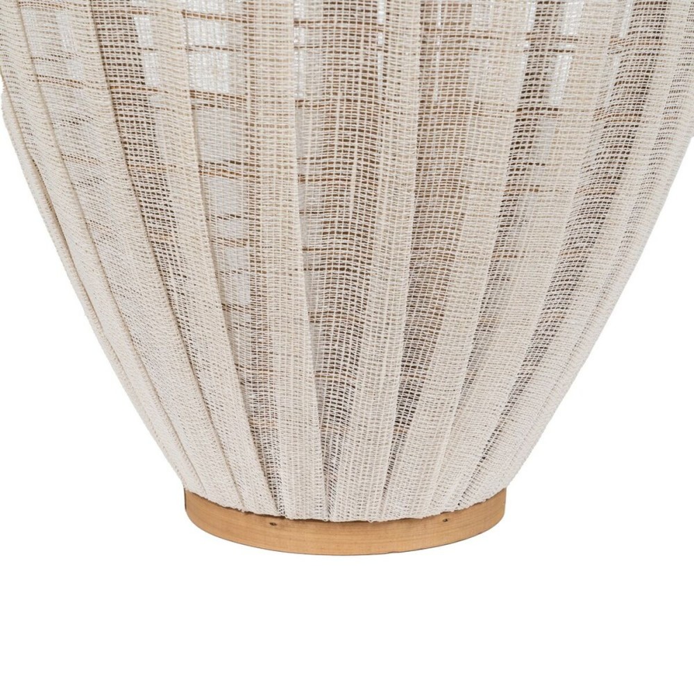 Lanterne Beige Naturel Bambou Verre 38 x 38 x 70 cm