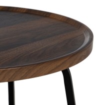 Table Basse Marron Noir 50 x 50 x 38 cm