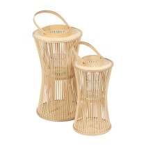 Lantern Natural Bamboo Crystal 16 x 16 x 40 cm