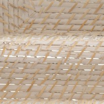 Cutlery basket White Bamboo Rattan 34 x 24 x 6 cm