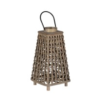 Lantern Grey Bamboo Crystal 26 x 26 x 47 cm