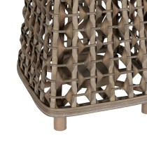 Lantern Grey Bamboo Crystal 26 x 26 x 47 cm