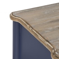 Meuble d'Appoint Bleu Naturel Bois d'épicéa Bois MDF 80 x 45 x 60 cm