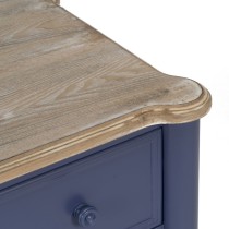 Meuble d'Appoint Bleu Naturel Bois d'épicéa Bois MDF 80 x 45 x 60 cm