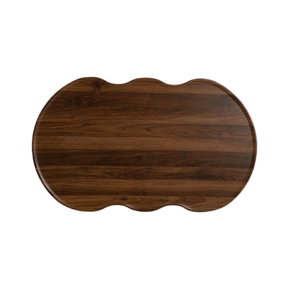 Table Basse Marron Noir Fer Bois MDF 100 x 60 x 38 cm