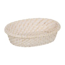 Schale Weiß Bambus Rattan 29 x 22 x 7 cm (2 Stück)