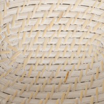 Schale Weiß Bambus Rattan 29 x 22 x 7 cm (2 Stück)