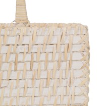 Cutlery basket White Bamboo Rattan 19 x 19 x 27 cm