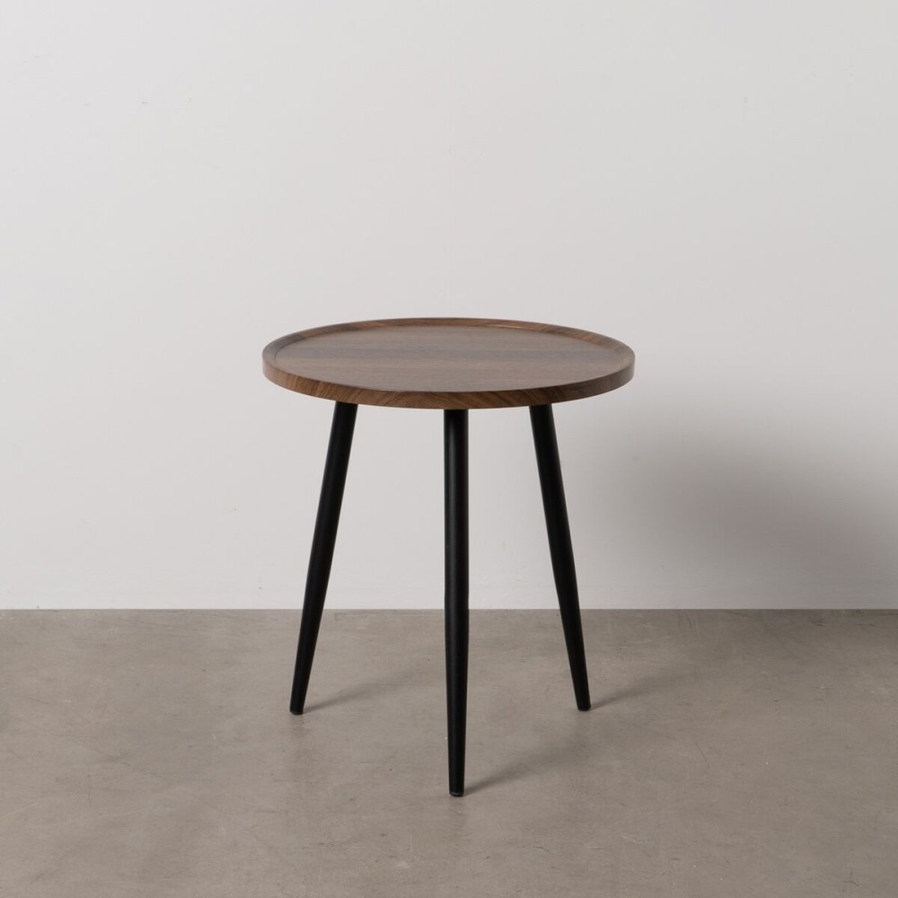 Small Side Table Brown Black 50 x 50 x 54 cm