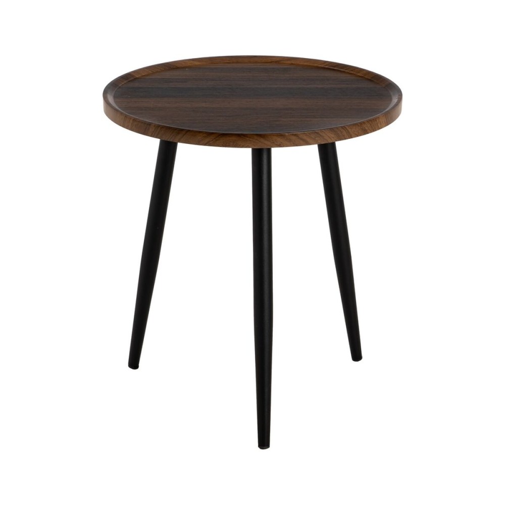 Small Side Table Brown Black 50 x 50 x 54 cm