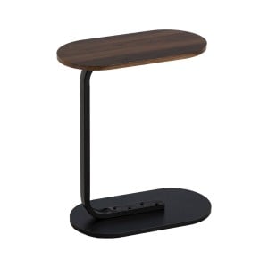 Small Side Table Brown Black 50 x 26 x 61 cm