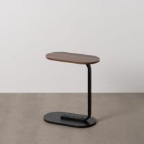 Small Side Table Brown Black 50 x 26 x 61 cm