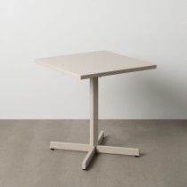 Table d'Appoint Pliable Taupe 70 x 70 x 74 cm