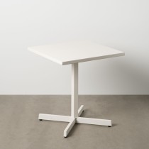 Folding Side Table White 70 x 70 x 74 cm