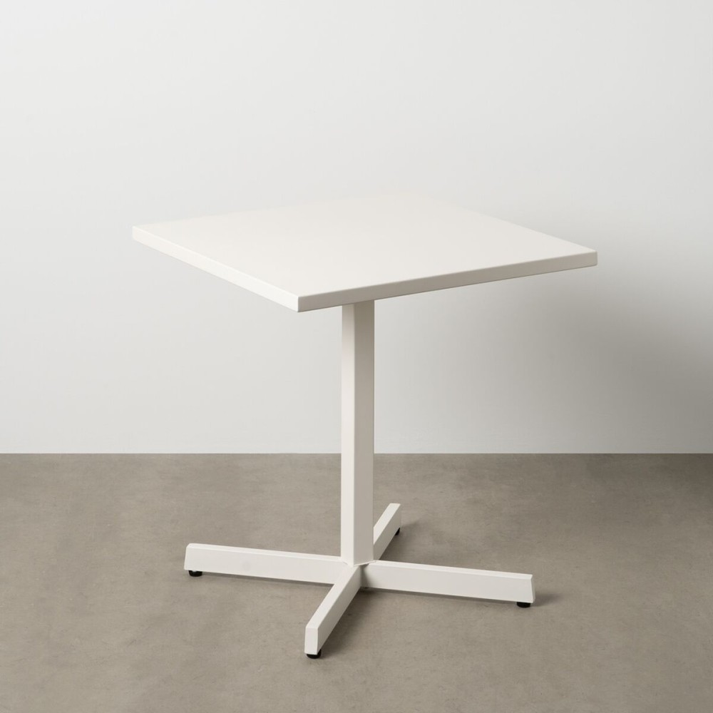 Table d'Appoint Pliable Blanc 70 x 70 x 74 cm