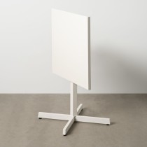 Table d'Appoint Pliable Blanc 70 x 70 x 74 cm