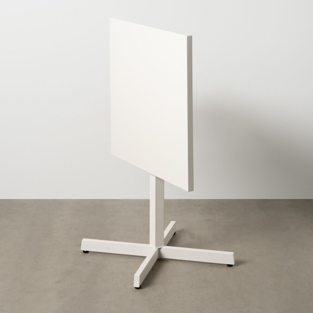 Folding Side Table White 70 x 70 x 74 cm