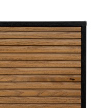 Anrichte ORLEANS Schwarz natürlich Eisen Holz MDF 164 x 40 x 75 cm