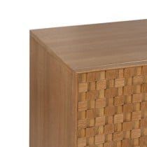 Anrichte MARIGNI Schwarz natürlich Eisen Holz MDF 160 x 42,5 x 79 cm