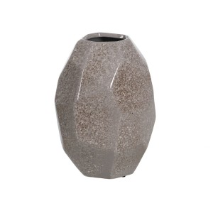 Vase Gris Céramique 23 x 23 x 35 cm