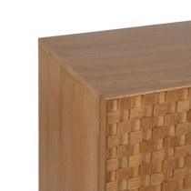 Anrichte MARIGNI Schwarz natürlich Eisen Holz MDF 121,5 x 42,5 x 93,5 cm