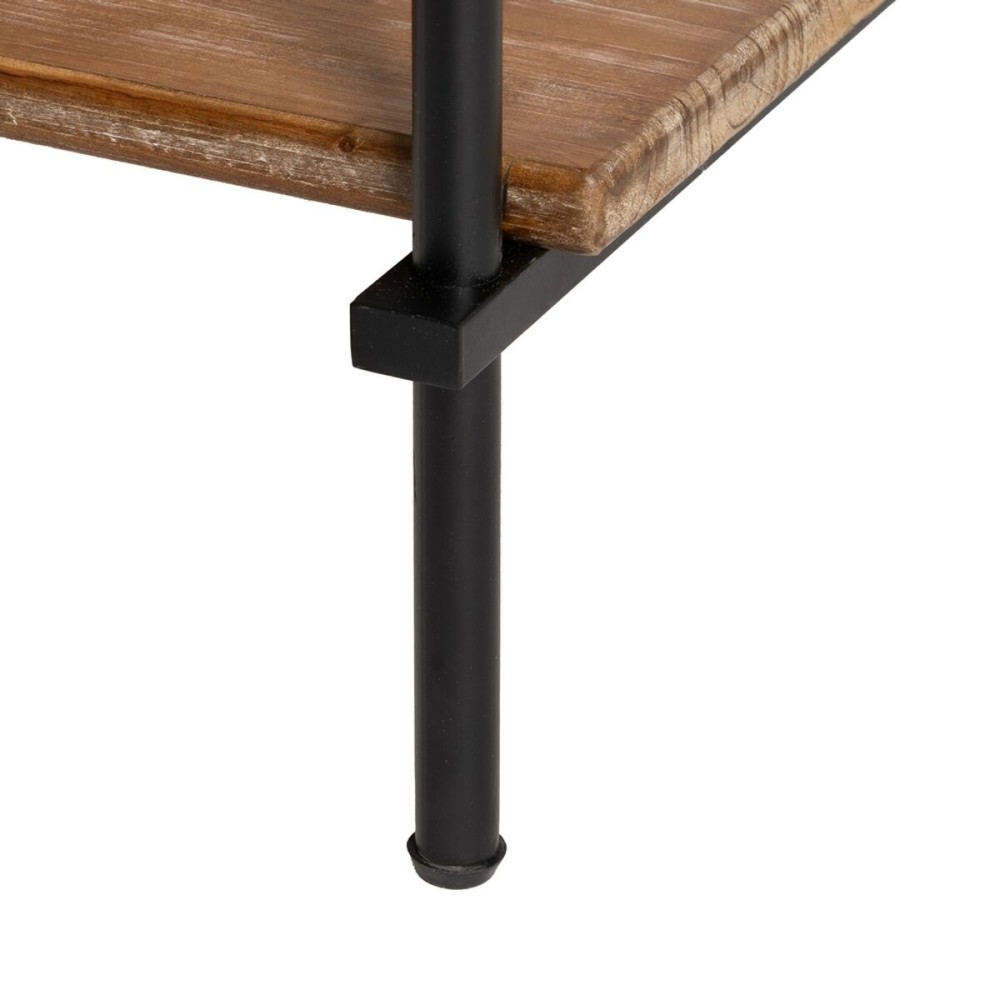 Étagère Noir Beige Fer Bois d'épicéa 94 x 44 x 220 cm