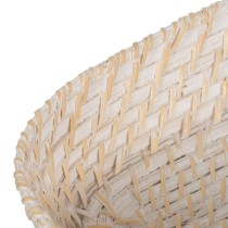 Tray White Bamboo Rattan 44 x 17 x 7 cm (2 Units)