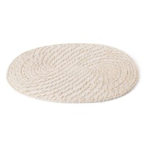 Dessous de plat Blanc Bambou Rotin 40 x 30 x 0,5 cm