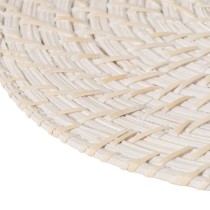 Table Mat White Bamboo Rattan 40 x 30 x 0,5 cm