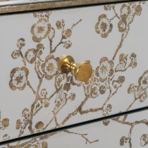 Sideboard CHLOE Golden Mirror Crystal MDF Wood 80 x 40 x 108 cm