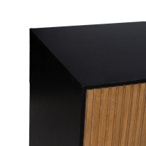 Anrichte ORLEANS Schwarz natürlich Eisen Holz MDF 204 x 40 x 81,5 cm