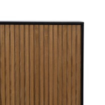 Sideboard ORLEANS Black Natural Iron MDF Wood 204 x 40 x 81,5 cm